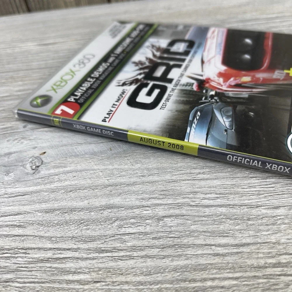 Xbox 360 Demo Disc (8/08 #86) Demos And Bonus Content - GRID - GRAW 2